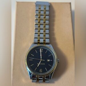 TOMMY HILFIGER TWO-TONE BLUE DIAL MULTIFUNCTION WATCH TH.408.1.113.3078